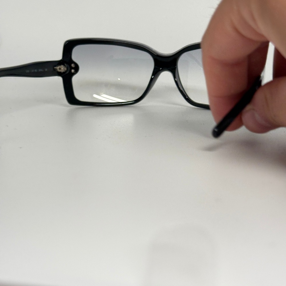 Chanel 5065 c.501/8G Small Sunglasses Black Square CC Logo Made in Italy - Picture 3 of 7